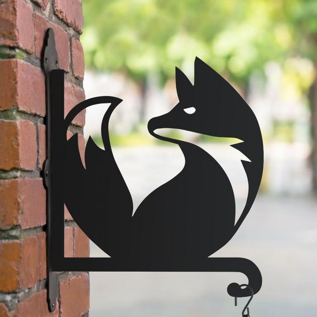 Steel Contemporary Fox Hanging Basket Bracket Steel Contemporary Fox Hanging Basket Bracket
