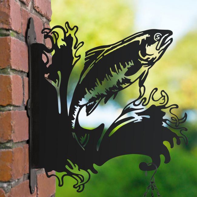 Freshwater Salmon Hanging Basket Bracket Freshwater Salmon Hanging Basket Bracket