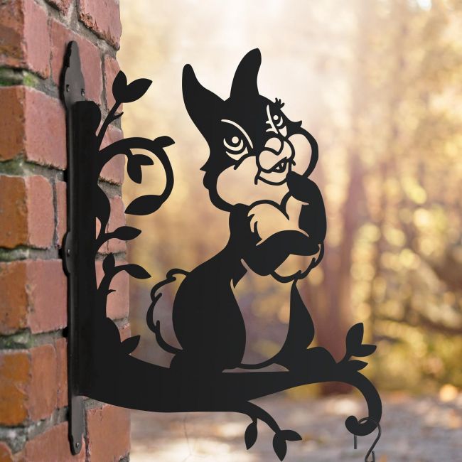 Hanging Basket Bracket with Cartoon Rabbit Hanging Basket Bracket with Cartoon Rabbit