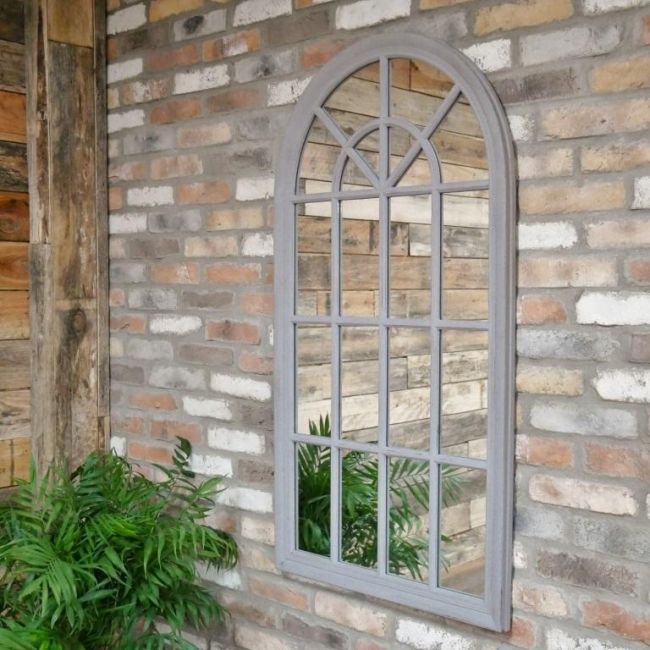"Gabrielle" Rustic Grey Mirror 