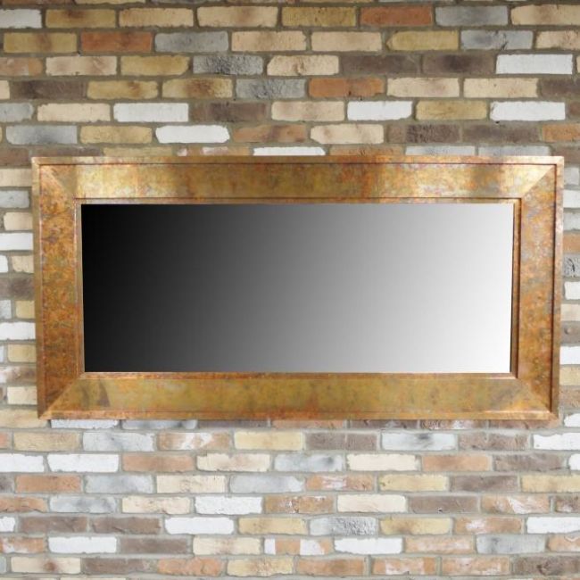 Rustic Copper Wall Mirror - Rectangular Rustic Copper Wall Mirror - Rectangular