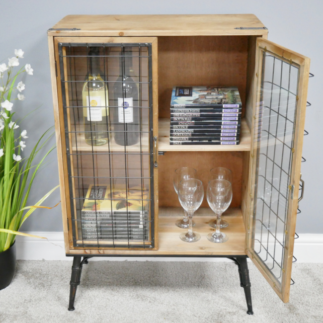 Two Door Industrial Caged Cabinet