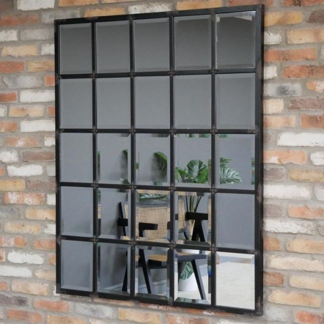 "Squares" Industrial Mirror 