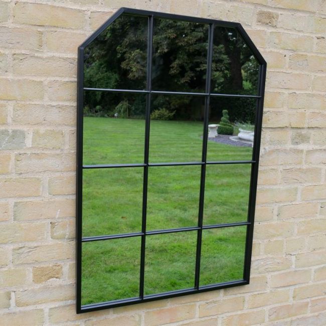 Black Wall Mounted Garden Mirror Black Wall Mounted Garden Mirror