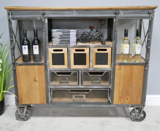 Industrial Drinks Cabinet on Wheels Industrial Drinks Cabinet on Wheels