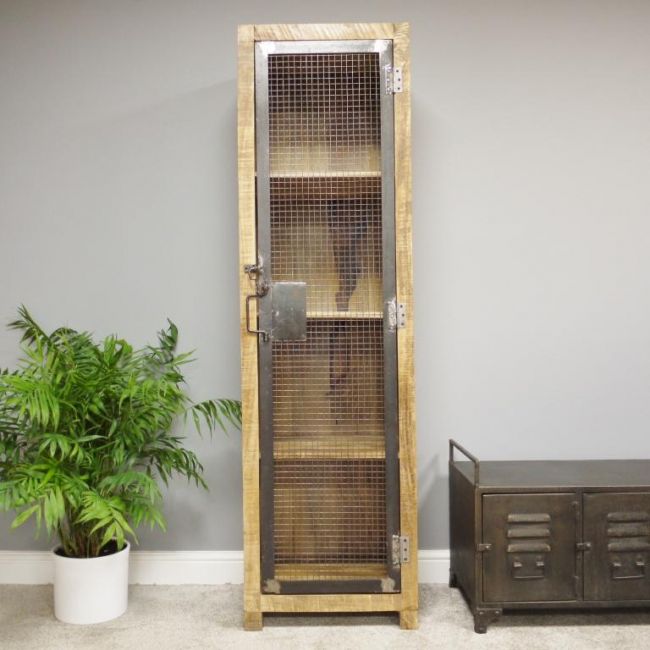 "Tall" Industrial Mango Wood Cabinet "Tall" Industrial Mango Wood Cabinet