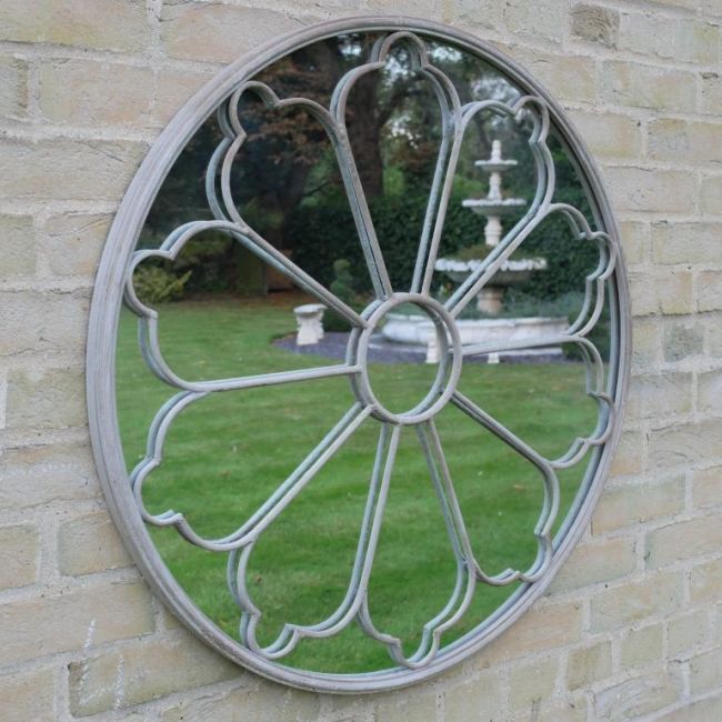 Circular Garden Wall Mirror Circular Garden Wall Mirror