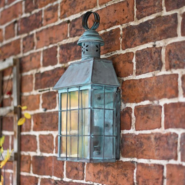 “Tawsden Cove” Verdigris Search Light Inspired Wall Lantern “Tawsden Cove” Verdigris Search Light Inspired Wall Lantern