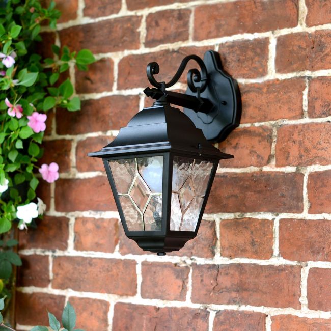 "Sheringham" Traditional Top Fix Wall Lantern with Beveled Glass "Sheringham" Traditional Top Fix Wall Lantern with Beveled Glass