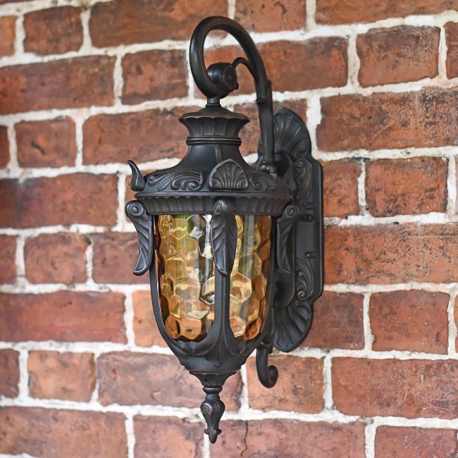 "Pennsylvania" Antique Bronze Ornate Large Top Fix Lantern