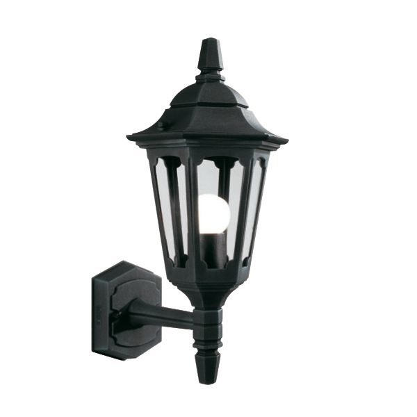 "Bridlington" Standard Bottom Fix Black Wall Lantern "Bridlington" Standard Bottom Fix Black Wall Lantern