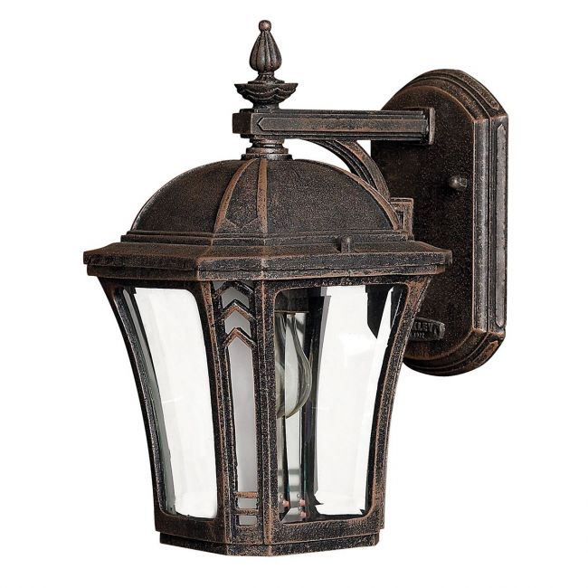 Berwick Antique Bronze Standard Wall Lantern 