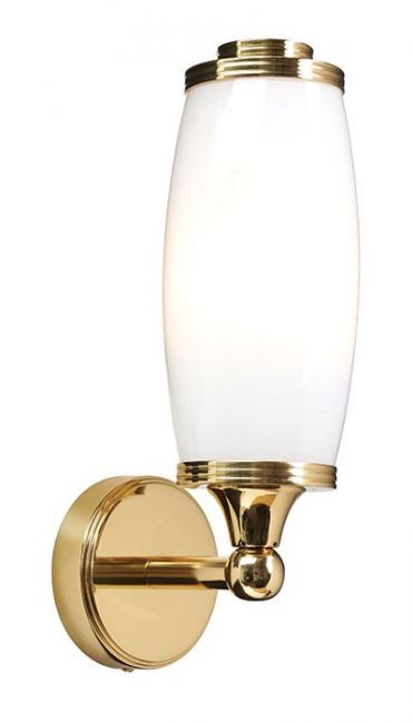 Polished Brass "Opal" Wall Light Polished Brass "Opal" Wall Light