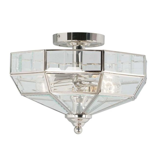 "Mellor" Polished Nickel Ceiling Light "Mellor" Polished Nickel Ceiling Light