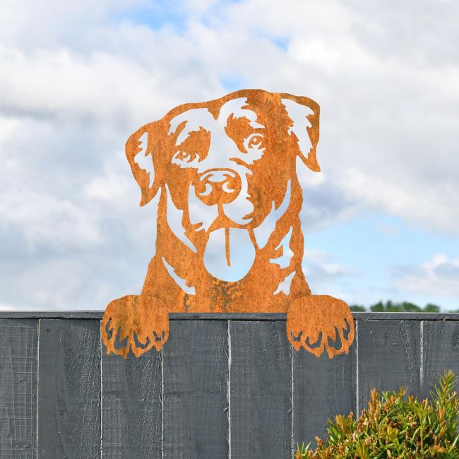 Goat Leaning Fence Topper in Use