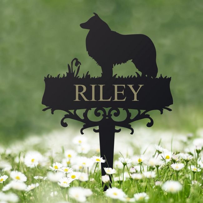 Rough Collie Memorial Ground Spike Rough Collie Memorial Ground Spike