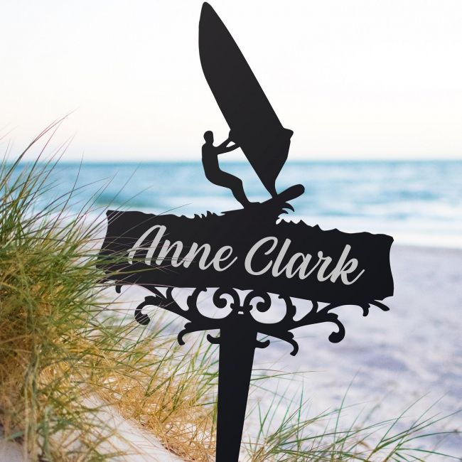 Windsurfer Memorial Ground Spike in Situ Windsurfer Memorial Ground Spike in Situ