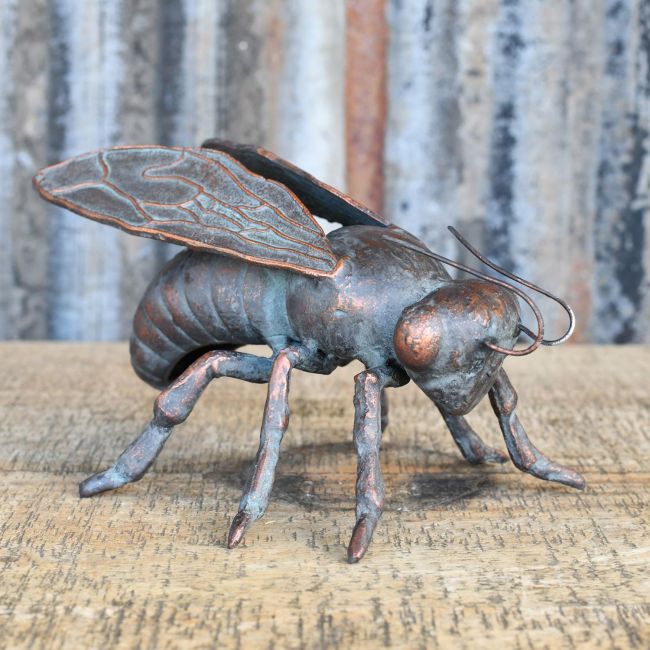 Cast iron Honey bee sculpture