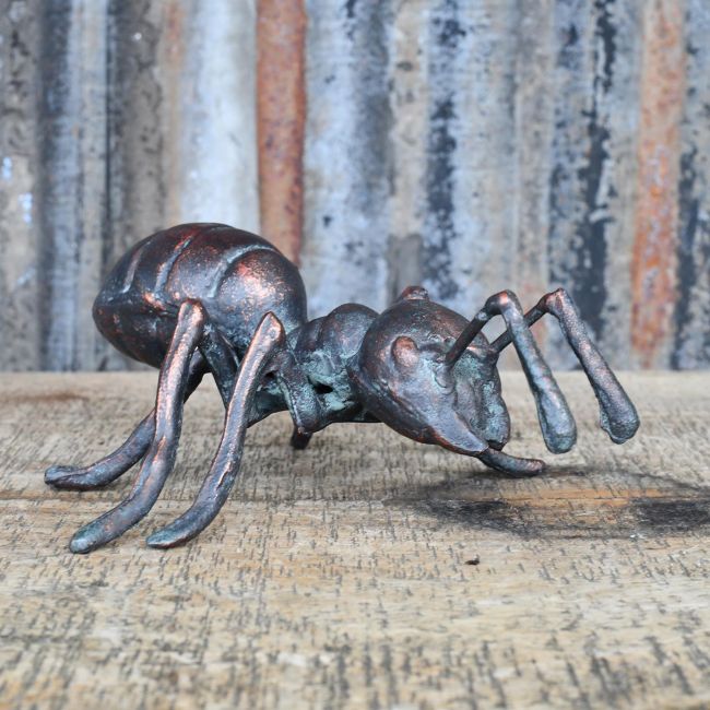 Bronze Effect Mini Ant Sculpture 
