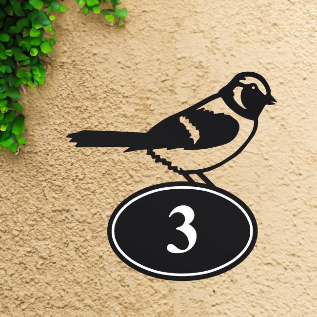 Sparrow House Number Sign Sparrow House Number Sign