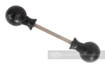 "Bulmhill Court" Black Iron Door Knob "Bulmhill Court" Black Iron Door Knob