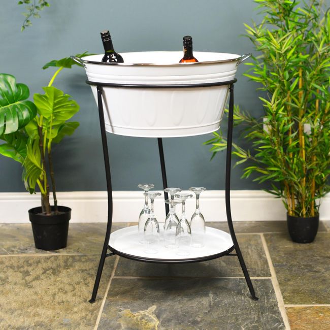 Free Standing Wine & Ice Cooler in Situ in the House Free Standing Wine & Ice Cooler in Situ in the House