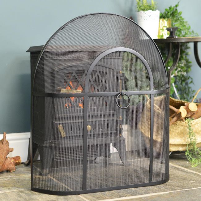 Traditional Black Arched Spark Guard