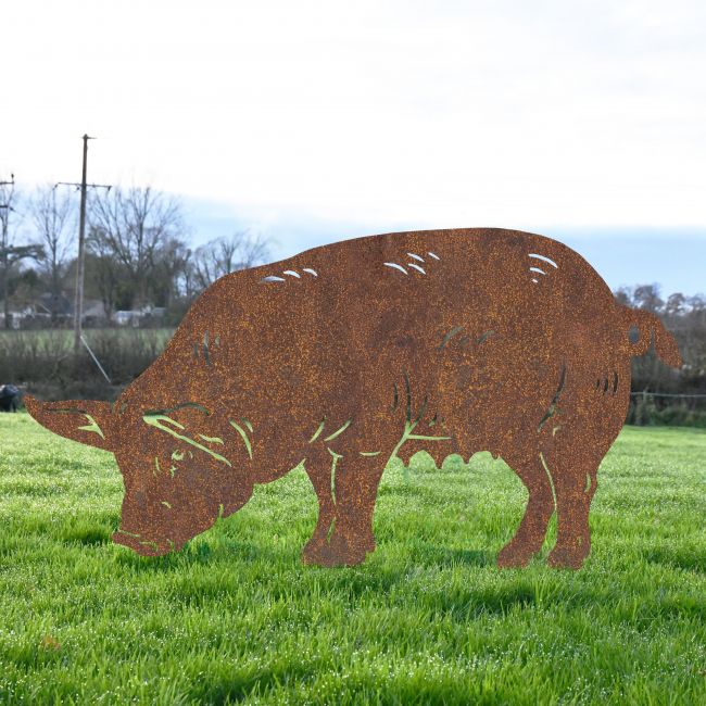 Rustic Female Pig Silhouette 
