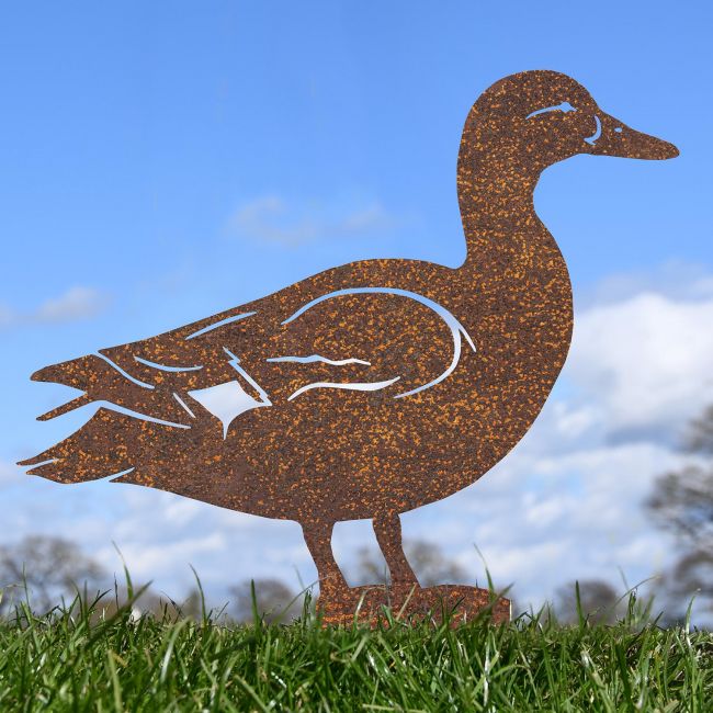 Rustic Mallard Duck Silhouette in Situ Rustic Mallard Duck Silhouette in Situ