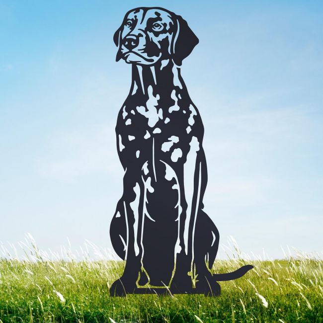 Garden Silhouette of Black Dalmatian Garden Silhouette of Black Dalmatian