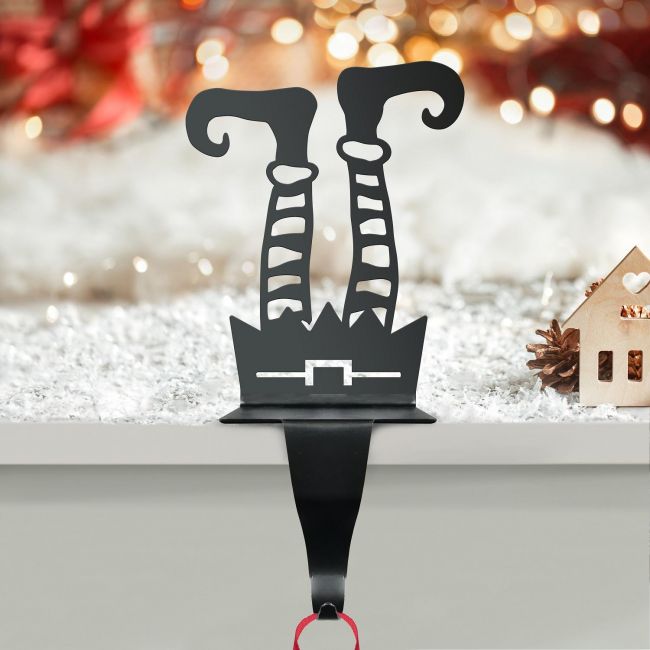"Gingersnap" Stocking Holder in Black "Gingersnap" Stocking Holder in Black
