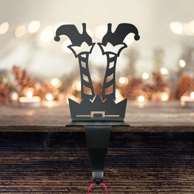 "Jolly Holly" Elf Stocking Holder  "Jolly Holly" Elf Stocking Holder