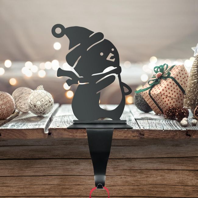 Penguin on Skis Stocking Holder  Penguin on Skis Stocking Holder