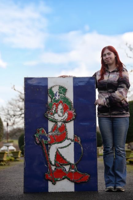 "Uncle Moneybags" Oil Drum Scrap Metal Wall Art "Uncle Moneybags" Oil Drum Scrap Metal Wall Art