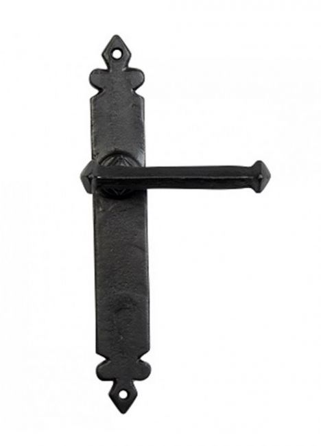 "Azzaro" Un-sprung Medieval Cast Iron Lever Door Handle Pair "Azzaro" Un-sprung Medieval Cast Iron Lever Door Handle Pair