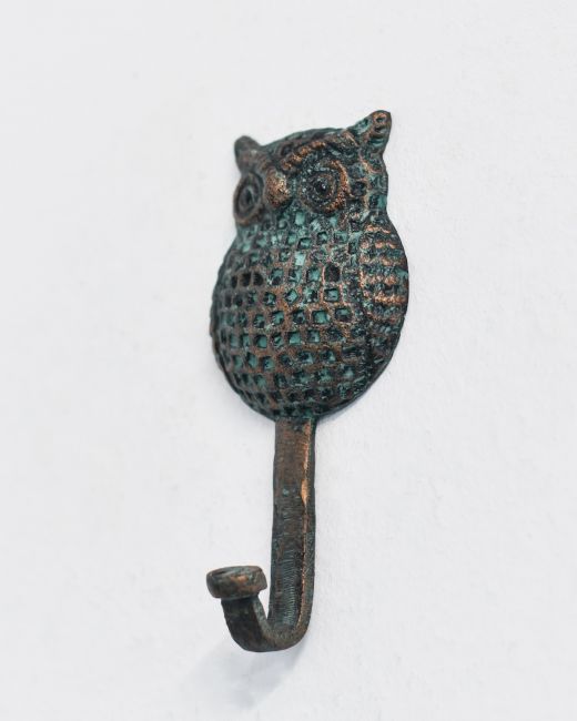 Verdigris Owl Hook Verdigris Owl Hook