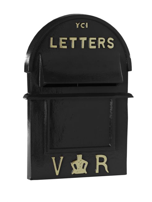 Victorian Style Black Pillar Box Front Victorian Style Black Pillar Box Front