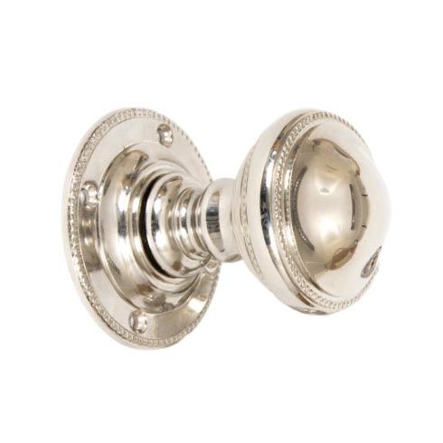 Victorian Inspired Polished Nickel Mortice Door Knob Set Victorian Inspired Polished Nickel Mortice Door Knob Set