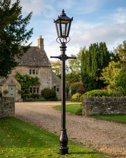 Victorian Lamp Post - Black 2.7m digital illustration Victorian Lamp Post - Black 2.7m digital illustration