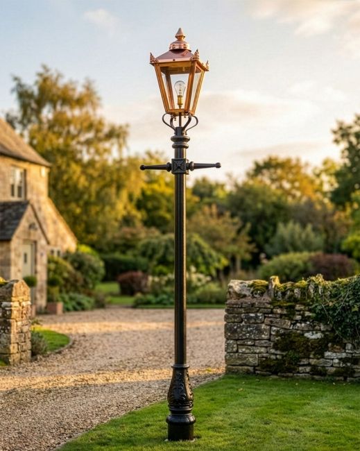 Victorian Lamp Post - Copper 2.7m digital illustration