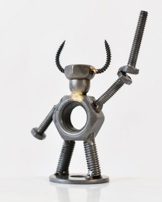 "Viking Warrior" Recycled Metal Sculpture "Viking Warrior" Recycled Metal Sculpture