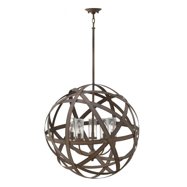 Sphere Shaped Lights Created From Stripped Rustic Iron Sphere Shaped Lights Created From Stripped Rustic Iron