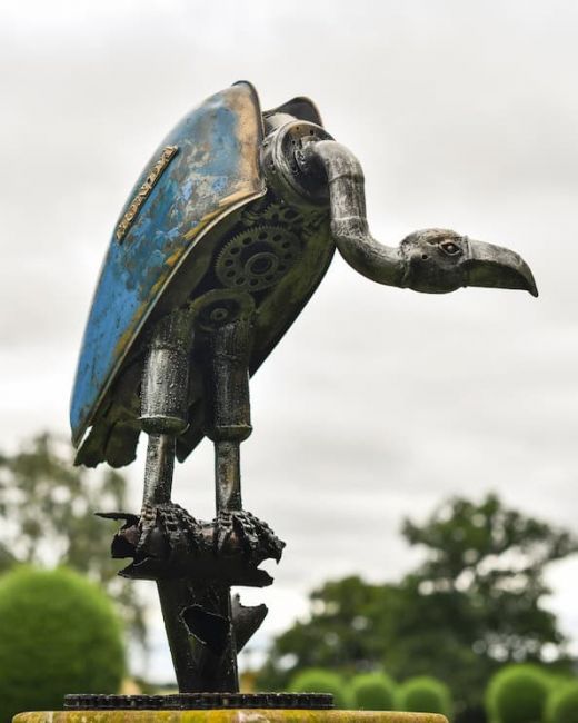 Recycled Metal Vulture Sculpture Recycled Metal Vulture Sculpture