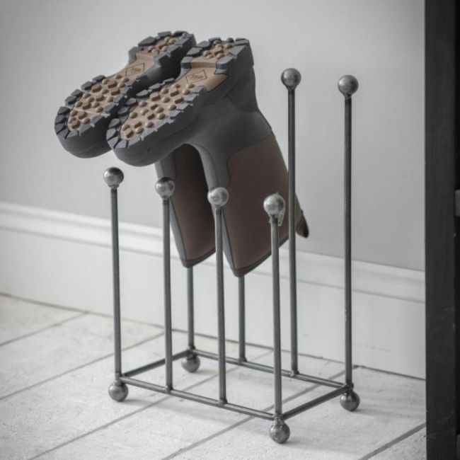 Modern Steel Welly Rack - Four Pairs Modern Steel Welly Rack - Four Pairs