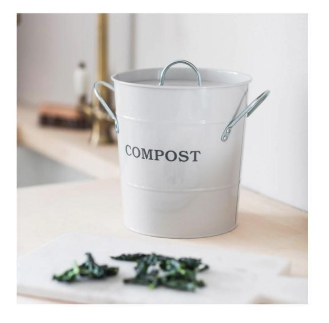 White 3.5L Compost Bucket