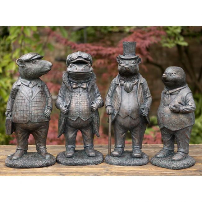"Wind in the Willows" Sculpture in a Set of Four