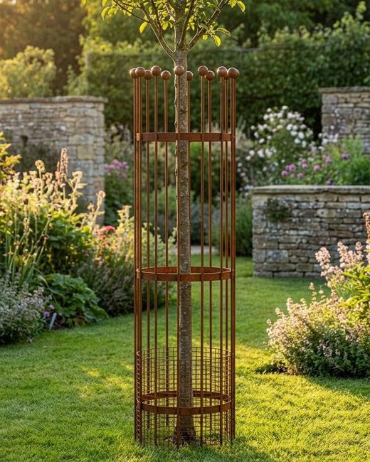 Wrought Iron Traditional "Fernhill" Rustic Tree Guard Main