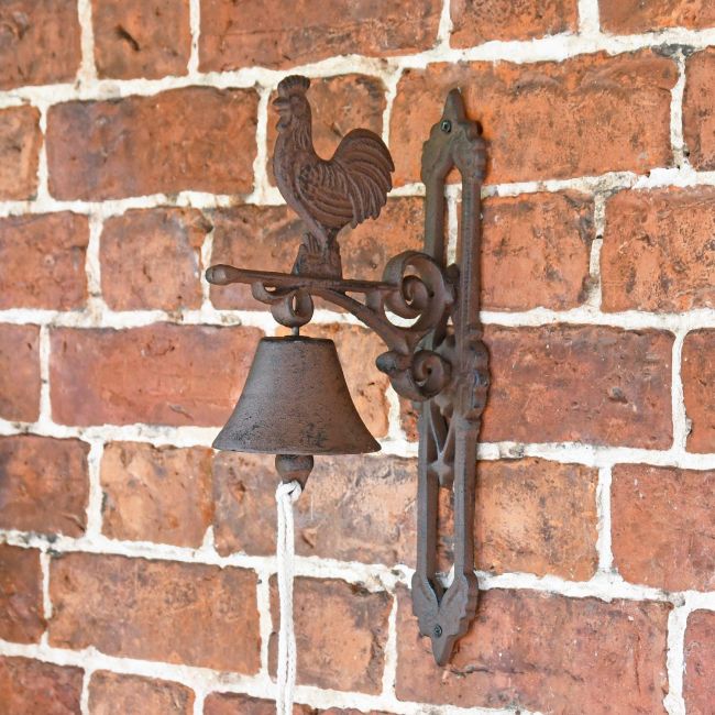 Rustic Garden Bell- Rooster 