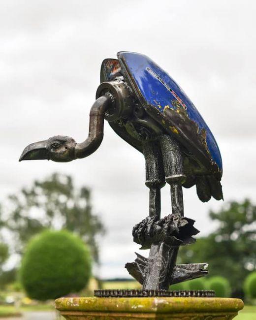 "Ziggy" the Recycled Metal Vulture Sculpture