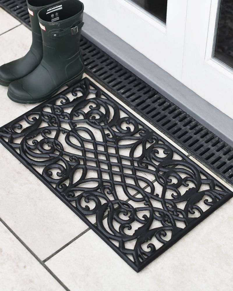 "Bampton" Cast Iron Black Doormat Black Country Metalworks